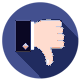 Thumbs-down icon