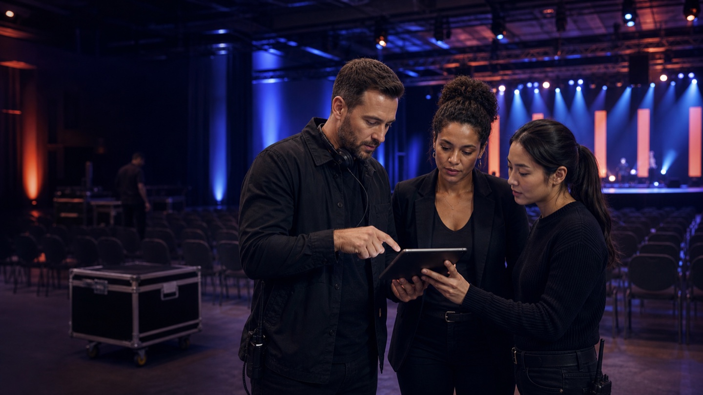 Team using Exellion software for Event Management